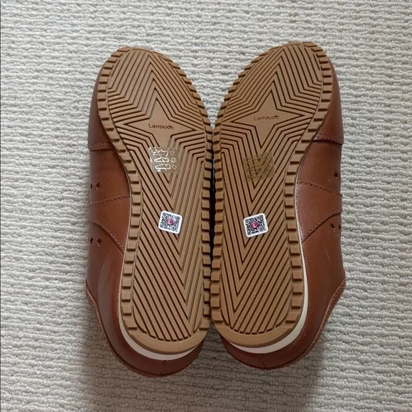 Larroudé Brown Leather Stella Sneaker Mules NWOT - Picture 8 of 11